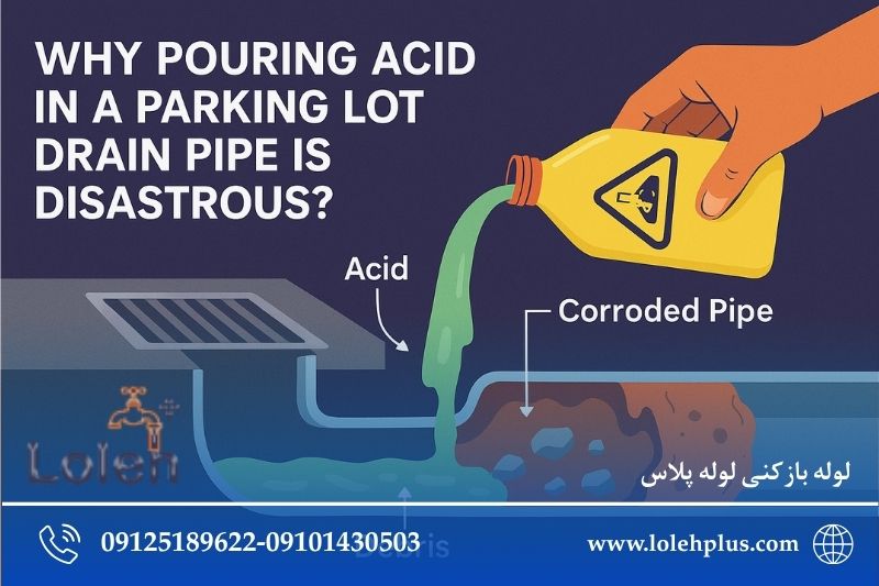 گرفتگی لوله پارکینگ