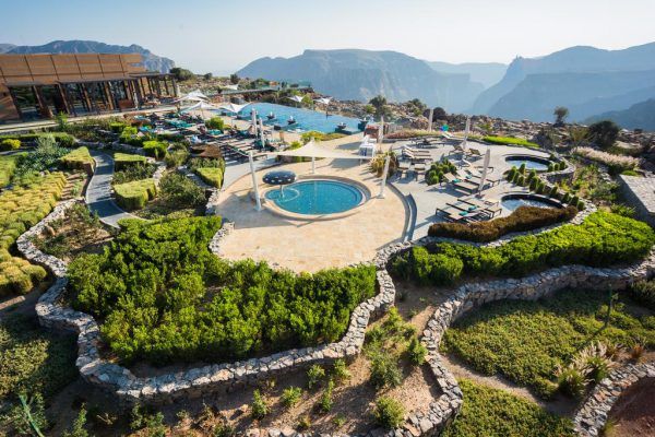 نمایی زیبا از هتل آنانترا جبل الاخضر عمان