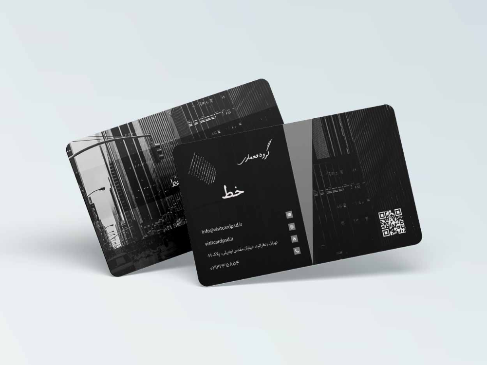 طرح لایه باز کارت ویزیت گروه معماری خط - ویزیت کارت PSD | Visiting cards,  Book cover, Cards