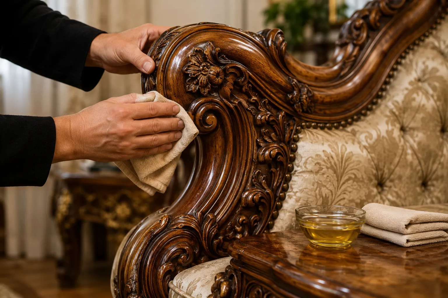 چوب مبل سلطنتی را چگونه تمیز کنیم؟