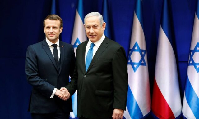 نتانیاهو در گفتگو با ماکرون:  فقط بر اساس "معامله قرن" با فلسطینیان مذاکره می‌کنم