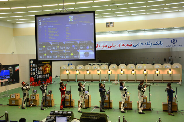 رقابت های آزاد تفنگ بادی مردان با قهرمانی باقری