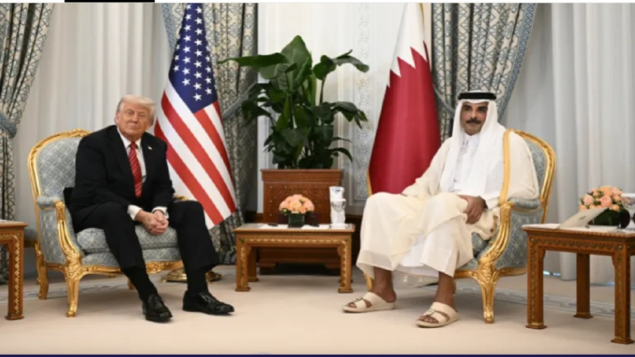 دیدار ترامپ و امیر قطر در دوحه و تاکید بر برقراری صلح