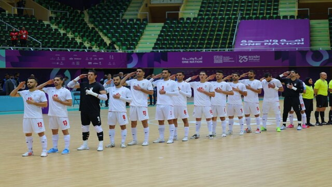 توقف تیم ملی فوتسال ایران مقابل افغانستان