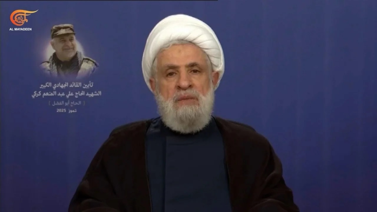 هشدار شیخ نعیم قاسم نسبت به توطئهی آمریکا برای تجزیه لبنان