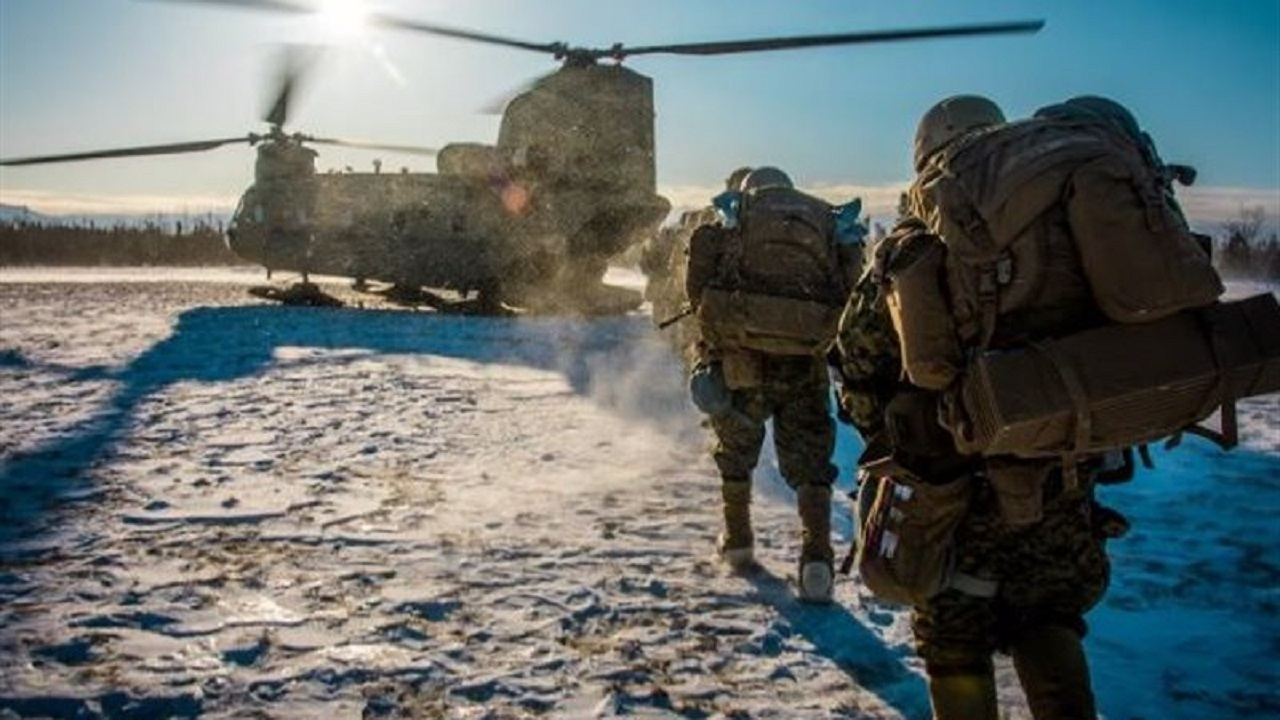 رزمایش مشترک آمریکا با کانادا و دانمارک در گرینلند