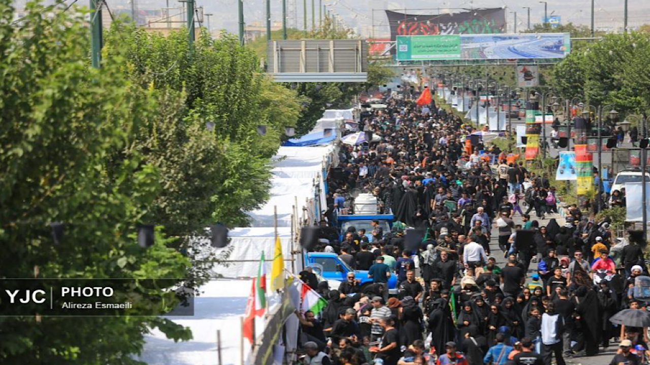 تهران میزبان میلیونها دلداده در مراسم جاماندگان اربعین حسینی