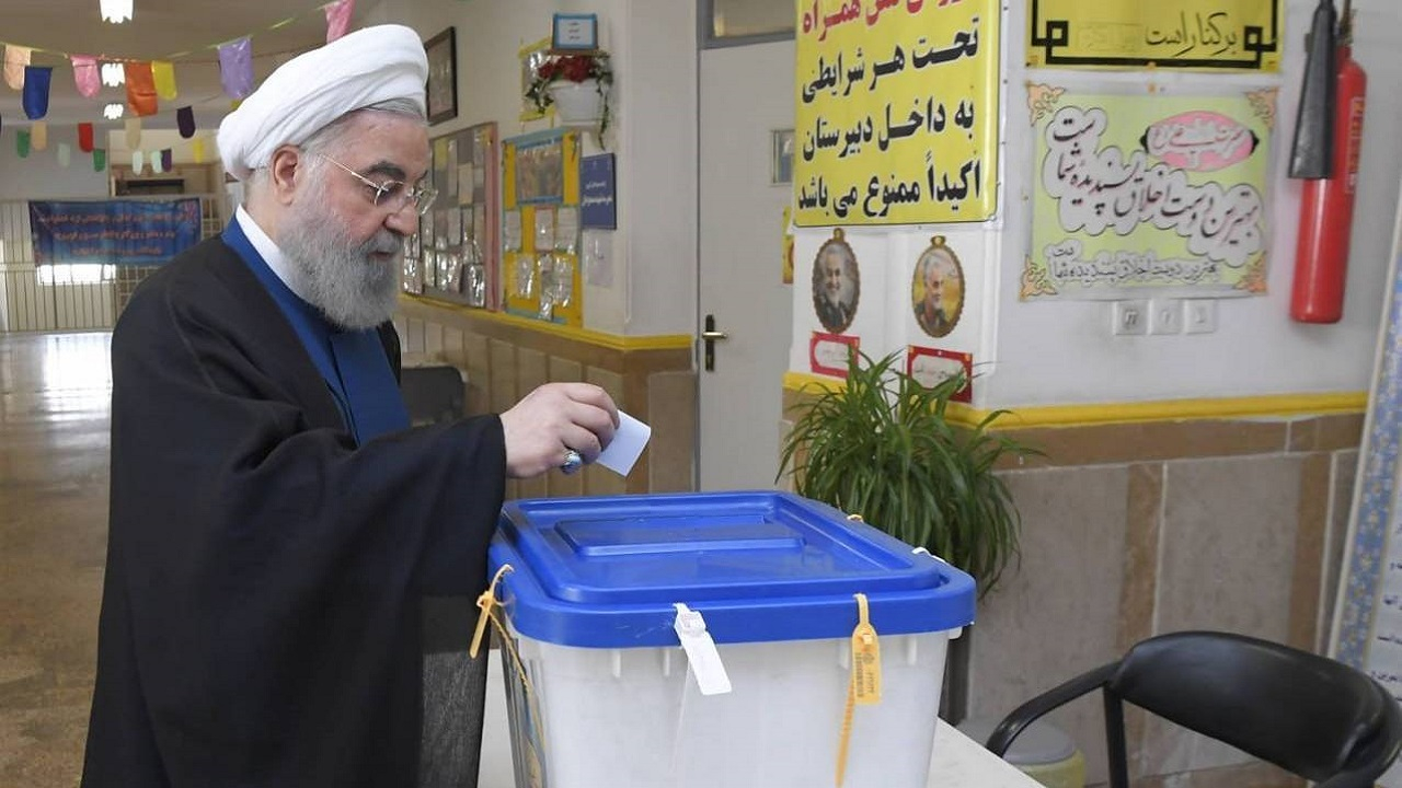 روحانی در انتخابات ریاست جمهوری مشارکت کرد