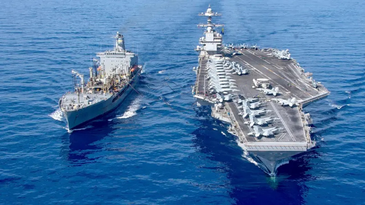 ناو هواپیمابر آمریکا وارد منطقه آمریکای لاتین می‌شود