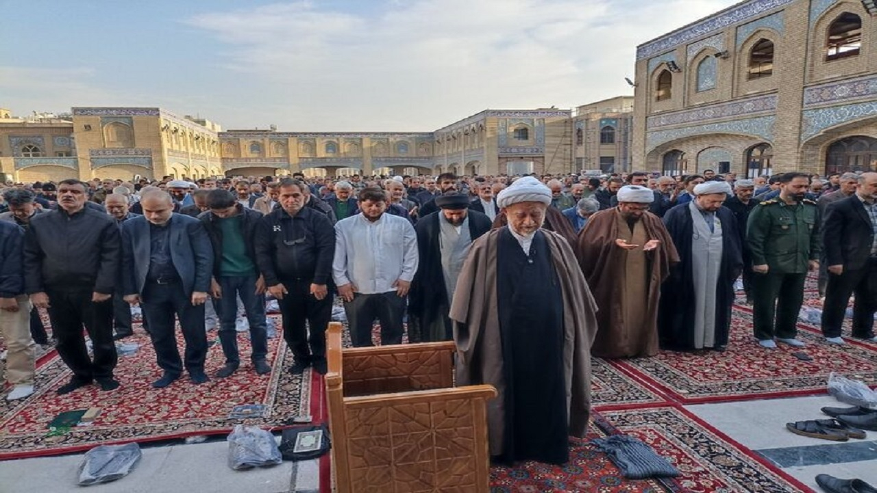 نماز باران در آستان حضرت عبدالعظیم حسنی (ع) اقامه شد