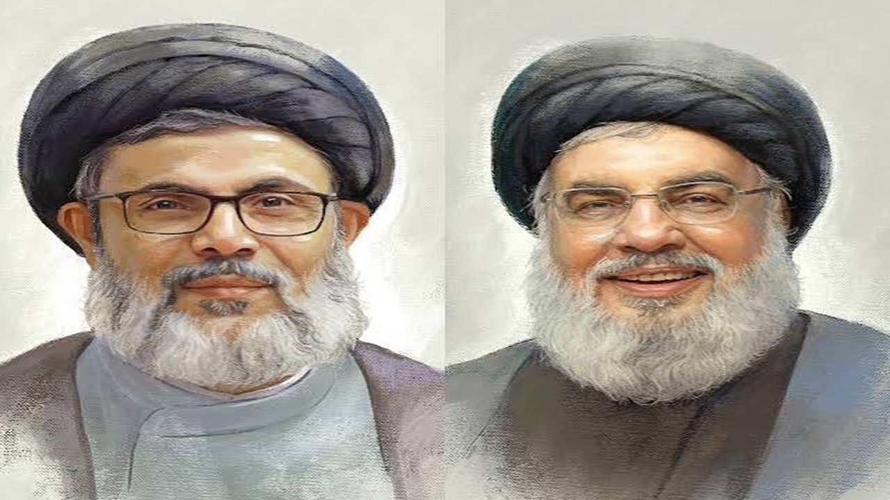 برگزاری آیین گرامیداشت شهیدان سید حسن نصرالله و سید هاشم صفیالدین در بغداد + فیلم