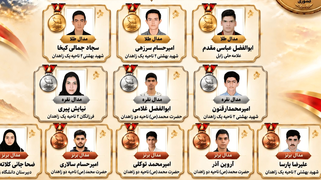 درخشش دانش‌آموزان سیستان و بلوچستان در المپیاد علوم زمین