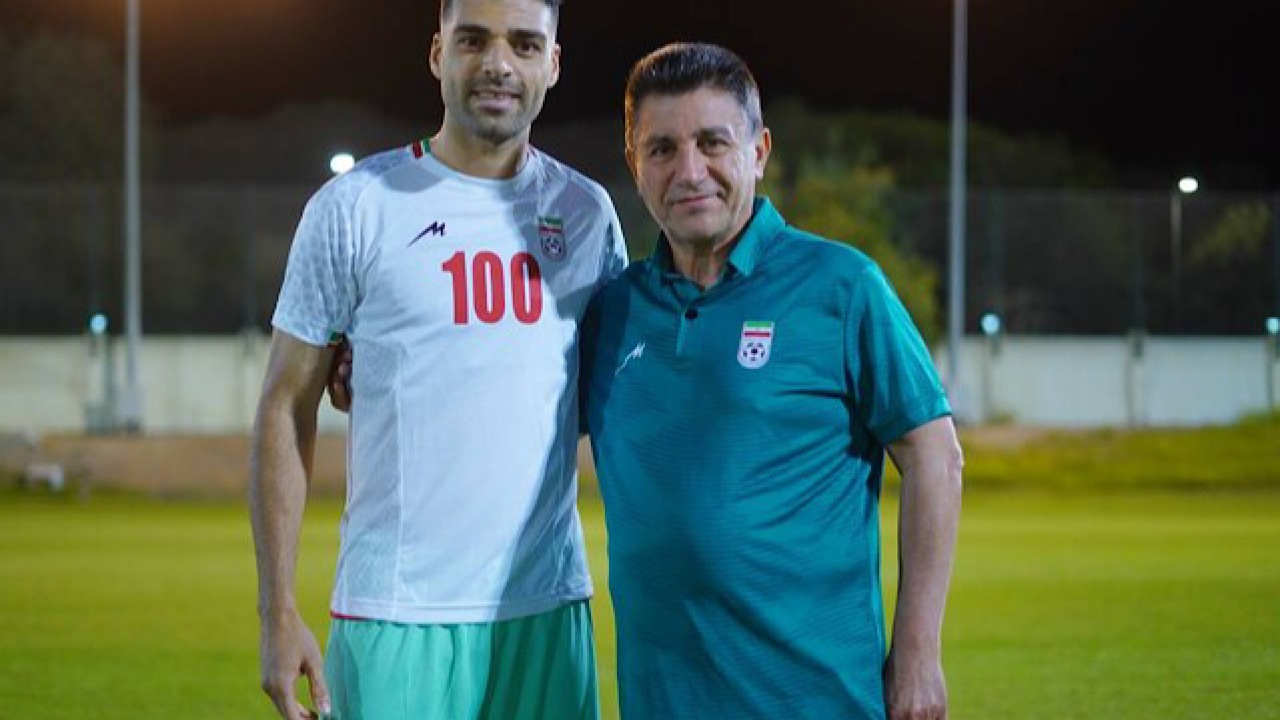 تونل افتخار برای مهدی طارمی در تمرین تیمملی