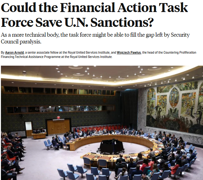 عضویت در FATF، مکمل تحریم‌ها