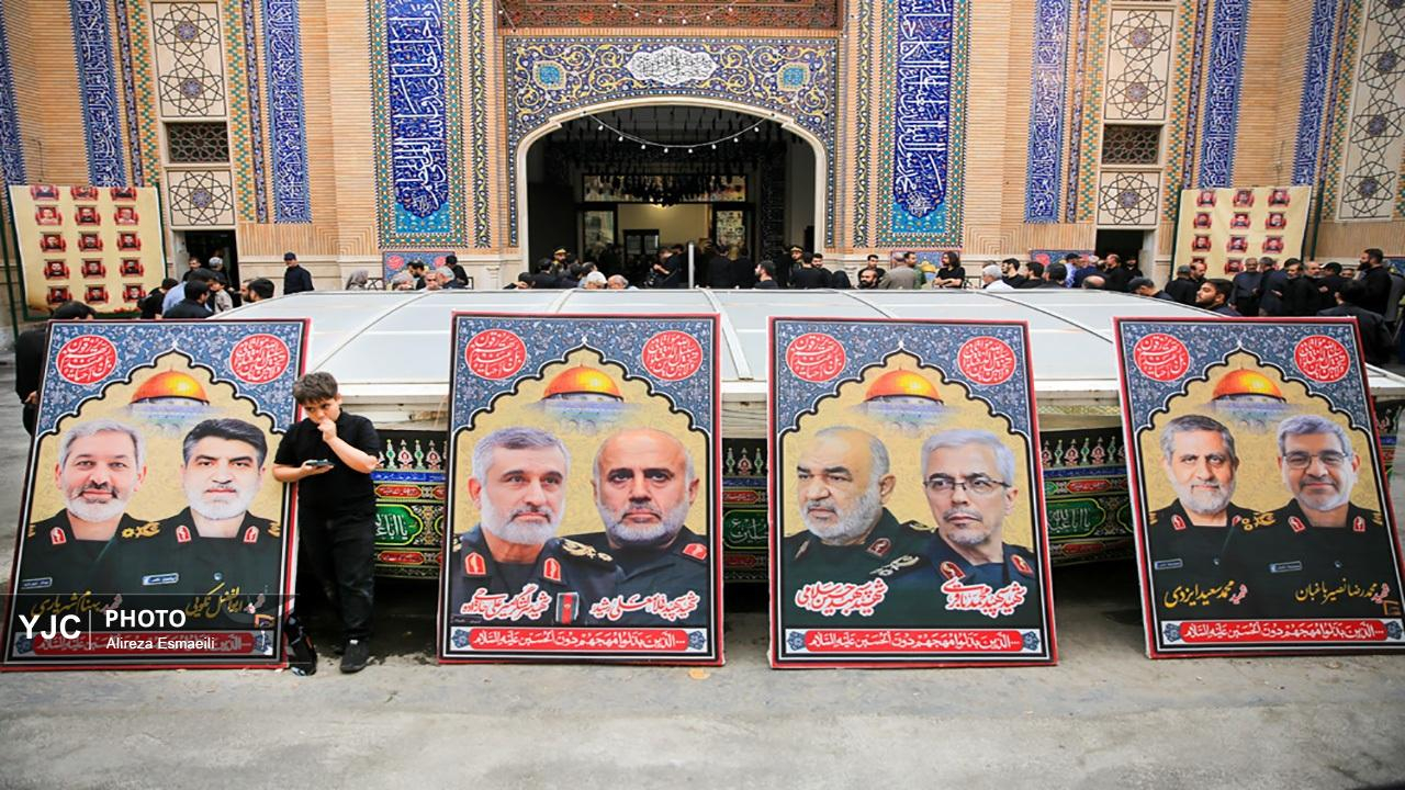 مراسم بزرگداشت شهدای نیروی قدس در دفاع مقدس۱۲ روزه