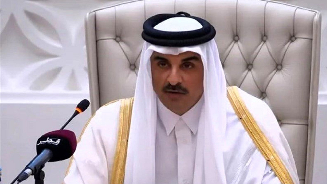درخواست امیر قطر از جامعه جهانی برای حمایت از فلسطین در اجلاس دوحه