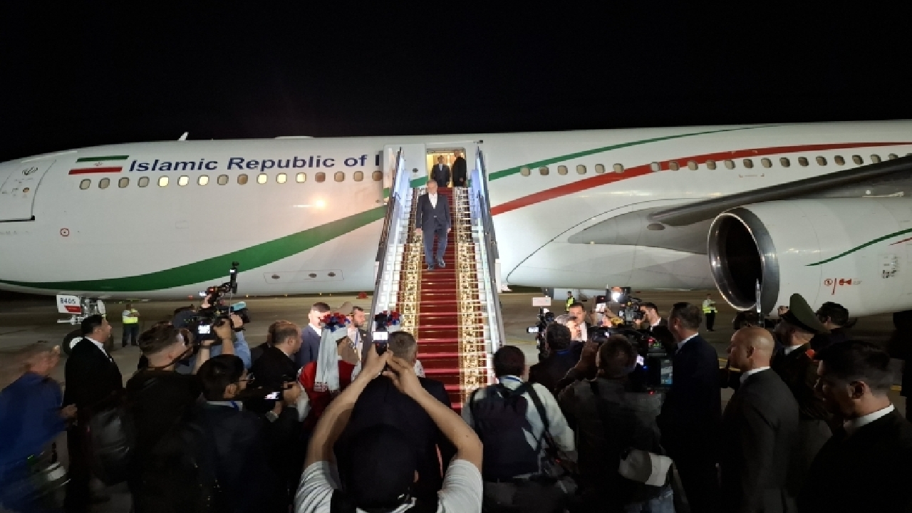 پزشکیان لحظاتی قبل وارد مینسک شد