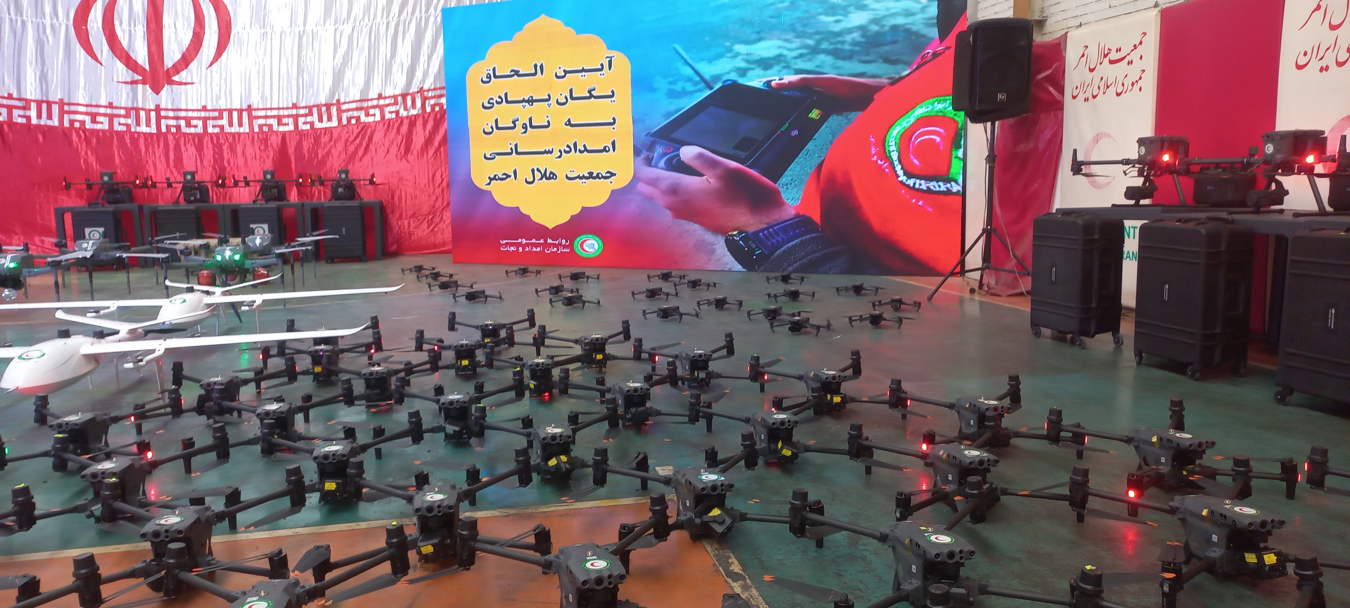 الحاق بیش از ۱۰۰ پهپاد به هلال احمر