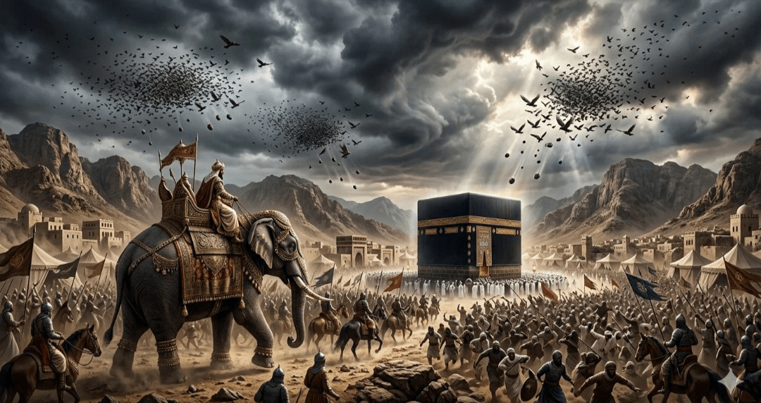قصه ابرهه و سپاه فیل که با آن همه قدرت نابود شدند