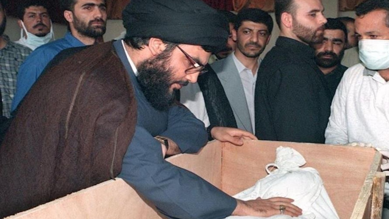 خاطره شهید نصرالله از کنفرانس خبری پس از شهادت فرزند ارشدش + فیلم