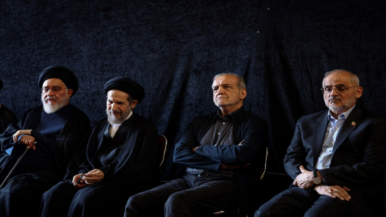 حضور پزشکیان در مراسم بزرگداشت آیتالله العظمی شبیری زنجانی