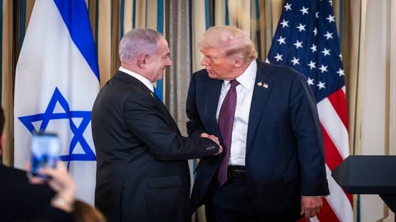 ترامپ وارد فلسطین اشغالی شد + فیلم