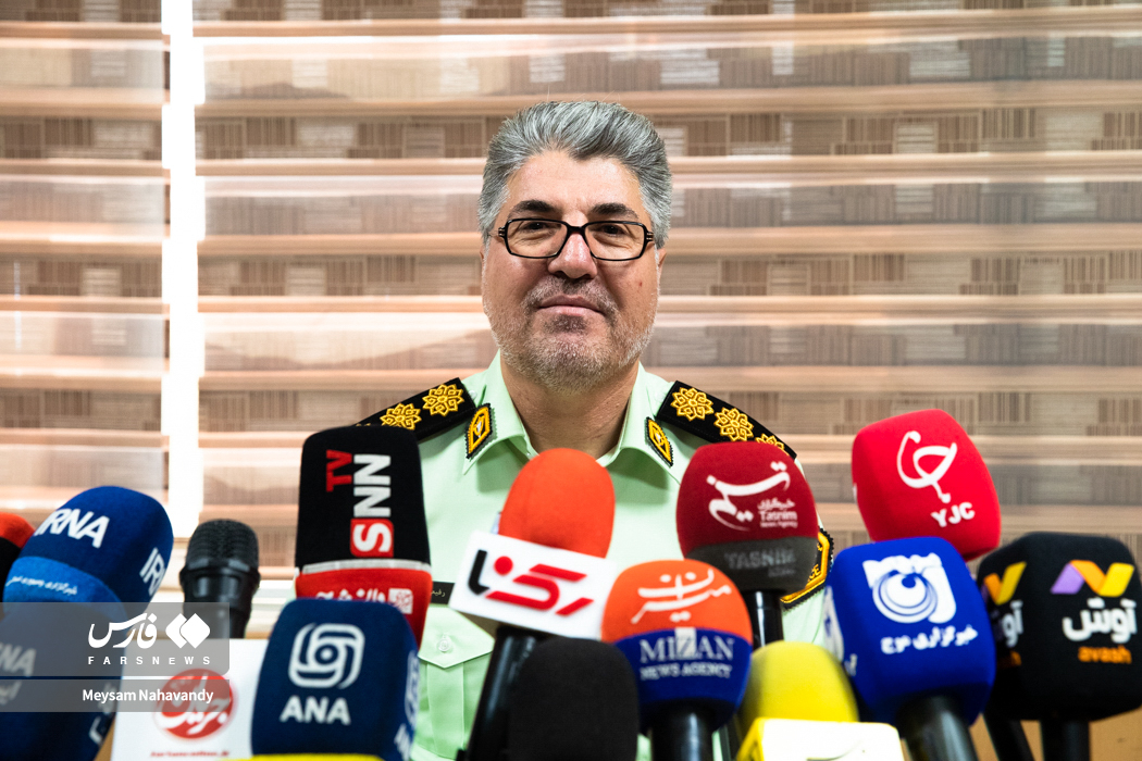 نشست خبری رئیس اداره نظارت بر اماکن پلیس تهران بزرگ