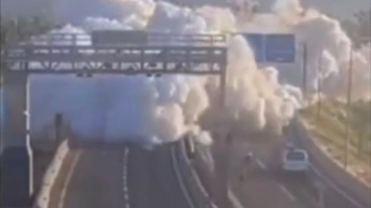 لحظه انفجار مرگبار کامیون حامل گاز در پایتخت شیلی + فیلم