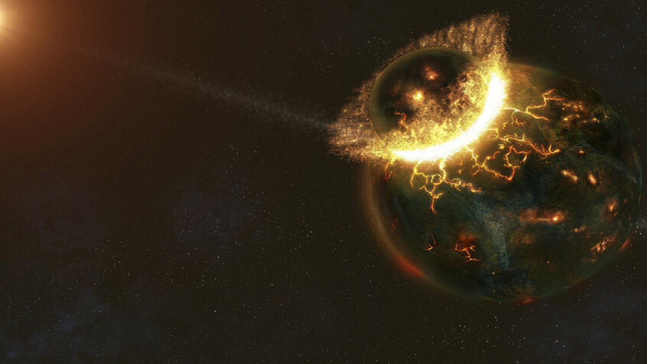 حل معمای تولد سیارکی که با زمین برخورد کرد و ماه را تشکیل داد