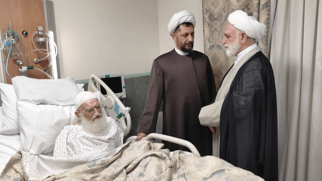 عیادت رئیس قوه قضائیه از آیتالله نوریهمدانی
