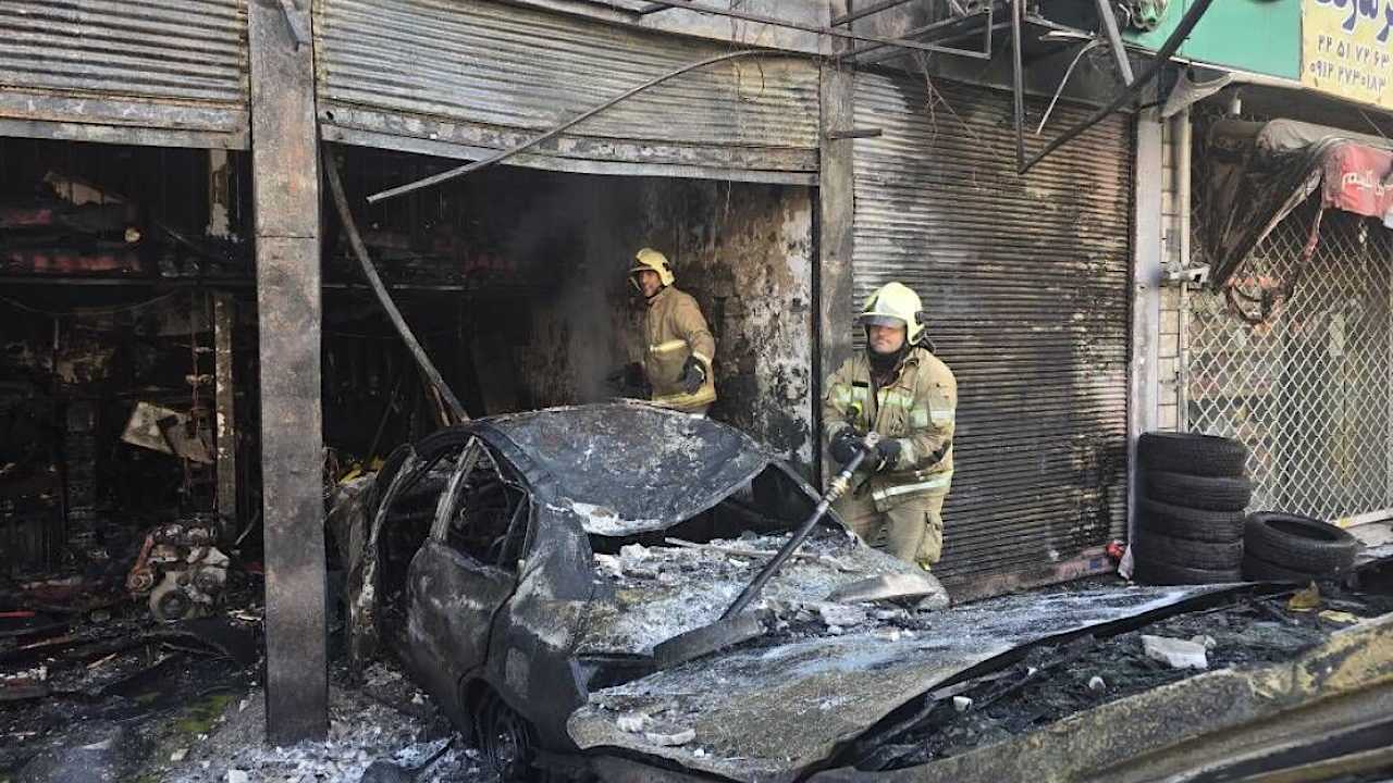 حریق مرگبار یک مکانیکی در تهران
