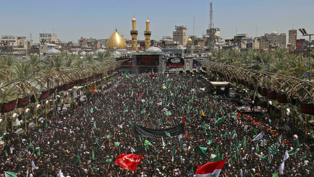 عزاداری عاشقان حسینی در آستانه اربعین + فیلم