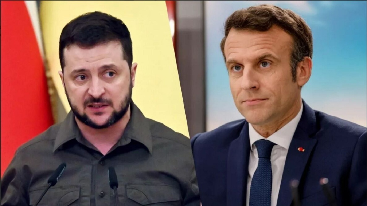 مکرون موضع تزلزلناپذیر پوتین را به زلنسکی اطلاع داد