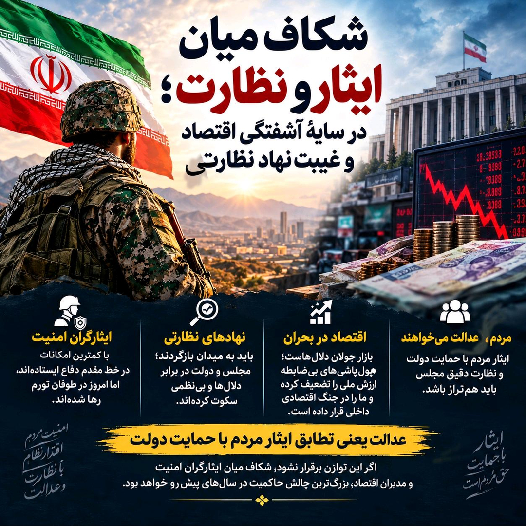 🔍 شکاف میان ایثار و نظارت؛ در سایه آشفتگی اقتصاد وغیبت نهاد نظارت