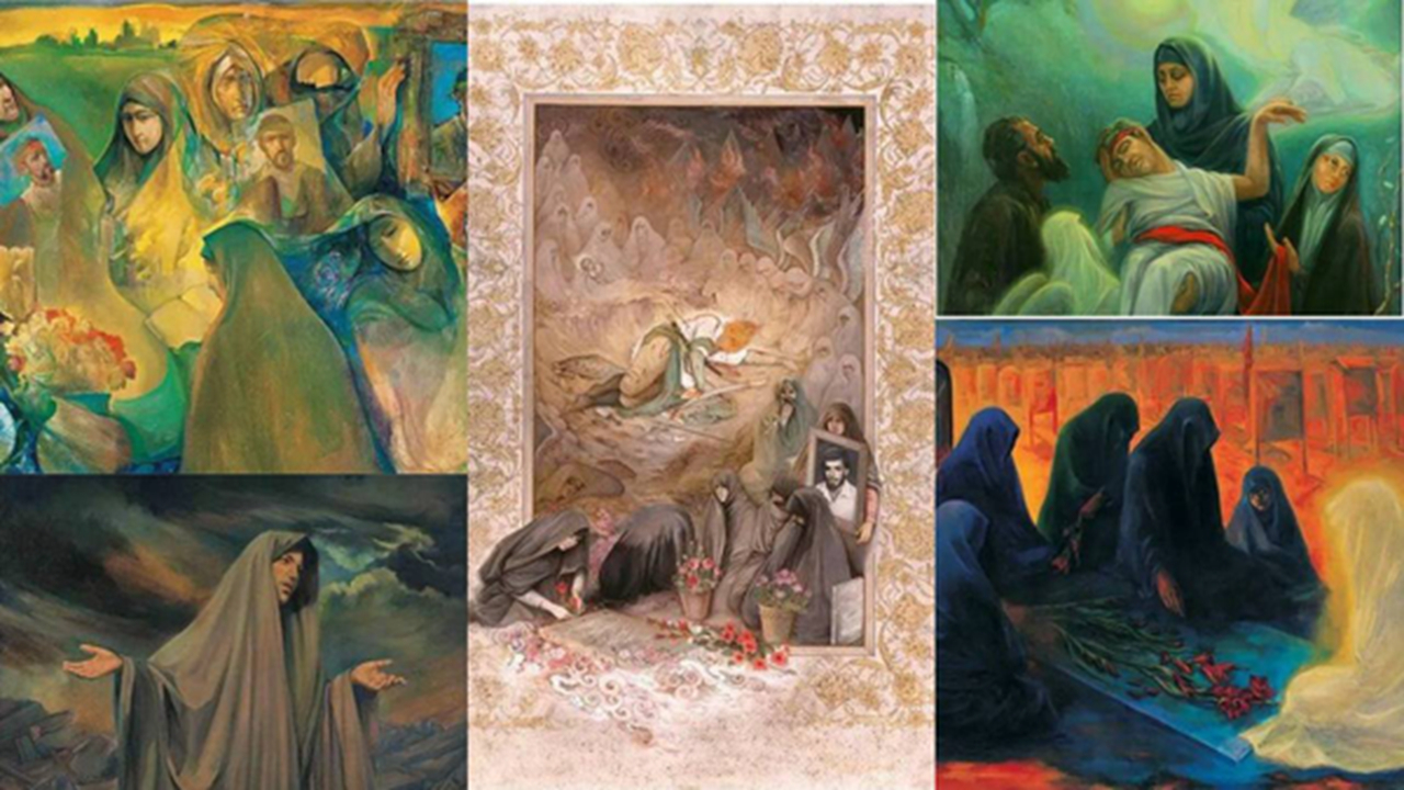 میراث «ام‌البنین» در گالری‌های شهر؛ مادرانی که ستون جامعه شدند