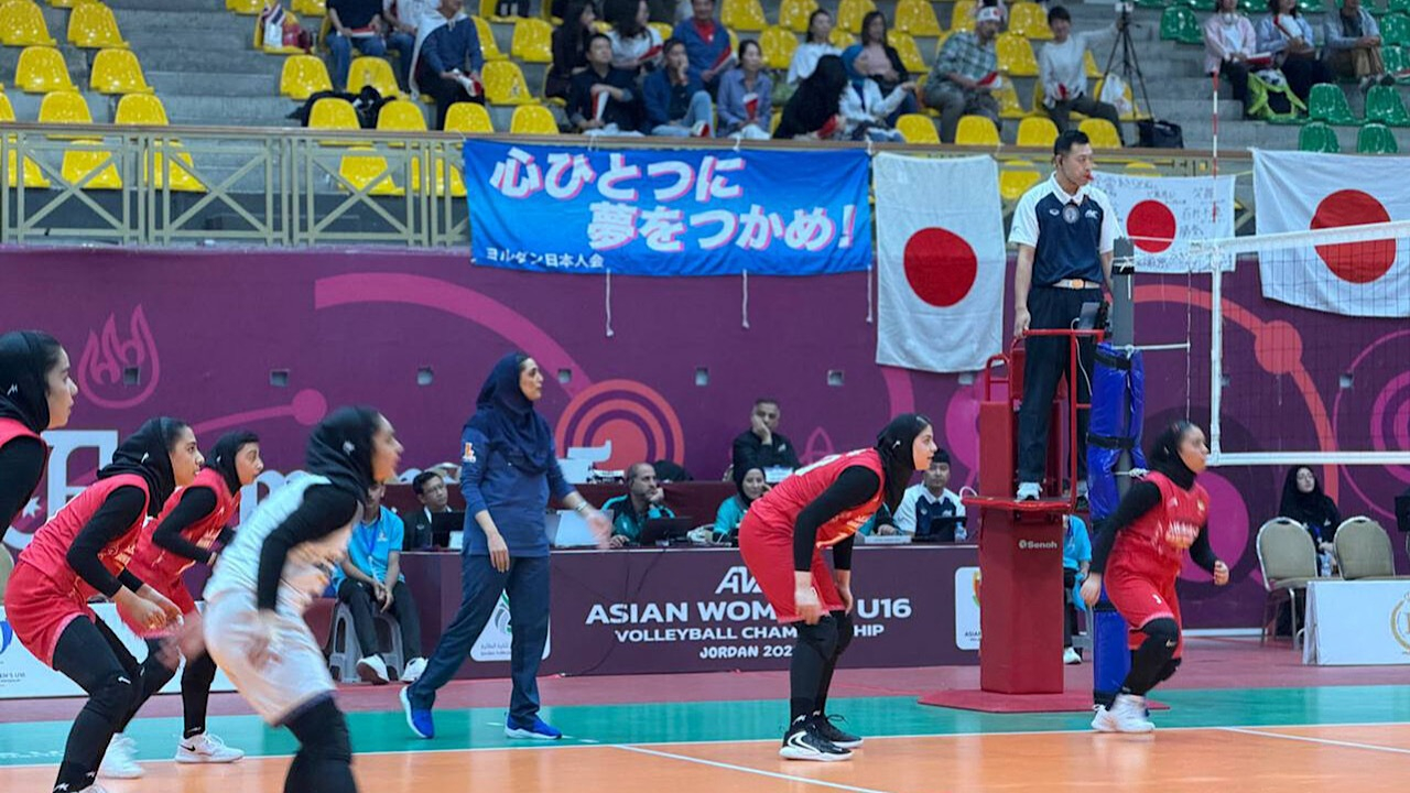 والیبال زیر ۱۶ سال آسیا؛ تیم دختران ایران مغلوب ژاپن شد