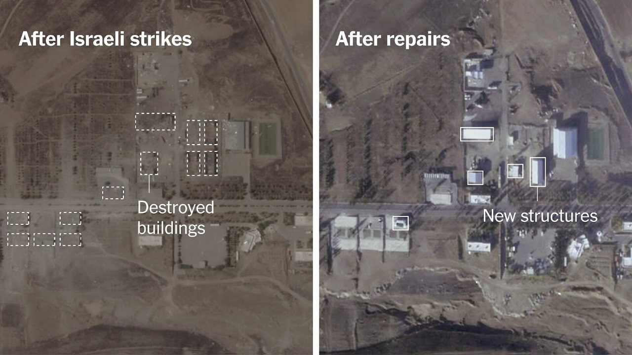 ادعای تازه نیویورک‌تایمز درباره ترمیم سایت‌های آسیب‌دیده ایران