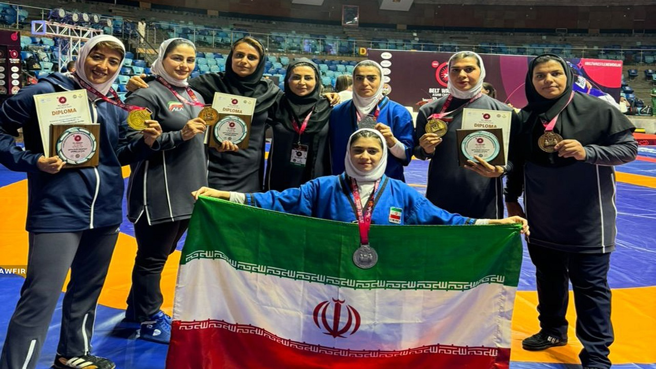 بانوان کشتیگیر ایران با ۶ مدال قهرمان آسیا شدند