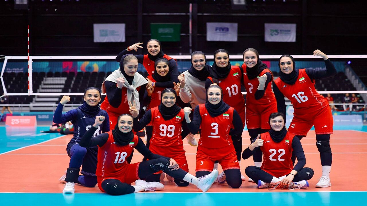 پیروزی تیم ملی والیبال بانوان ایران برابر افغانستان