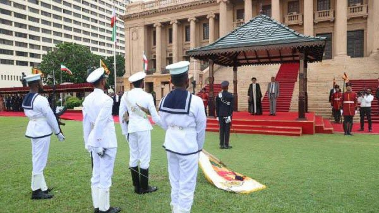 استقبال رسمی رئیس جمهور سریلانکا از رئیسی