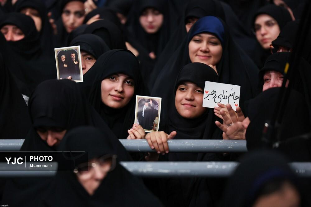 اولین شب عزاداری ایام شهادت حضرت فاطمه زهرا باحضور رهبر معظم انقلاب