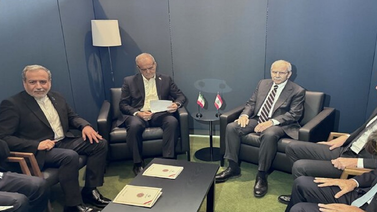 دیدار پزشکیان با نخستوزیر لبنان