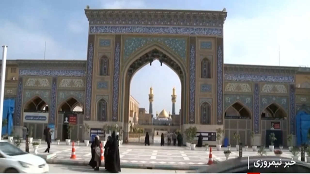 صحن حضرت فاطمه در نجف، یادگار سردار سلیمانی + فیلم