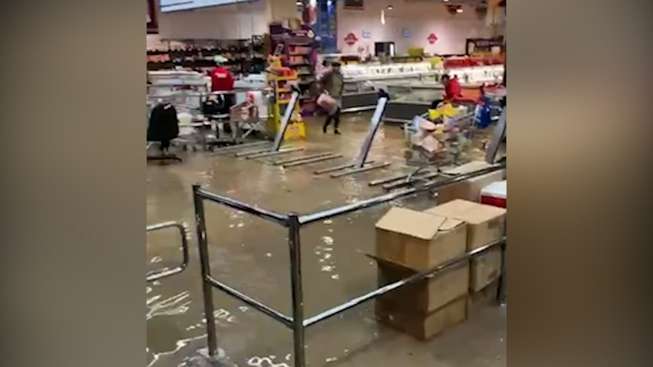 غرق شدن مناطق اشغالی بر اثر سیلاب + فیلم