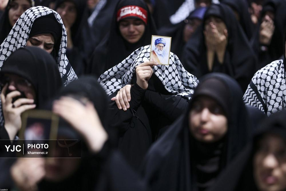مراسم عزاداری هیئت‌های دانشجویی به مناسبت اربعین حسینی در جوار محل شهادت رهبر شهید انقلاب