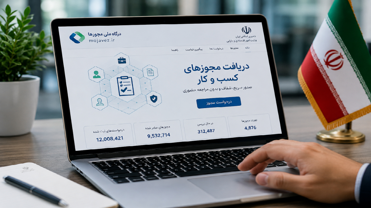 بیش از ۹.۵ میلیون مجوز کسبوکار از طریق درگاه ملی مجوزها صادر شد