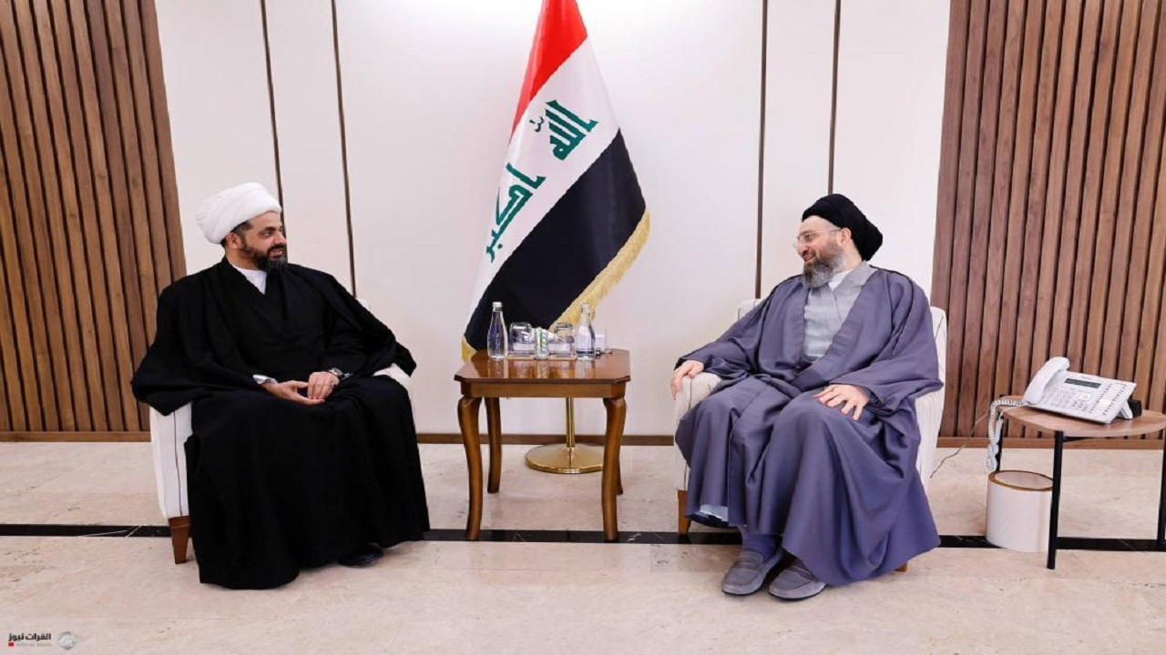 دیدار الحکیم با قیس الخزعلی