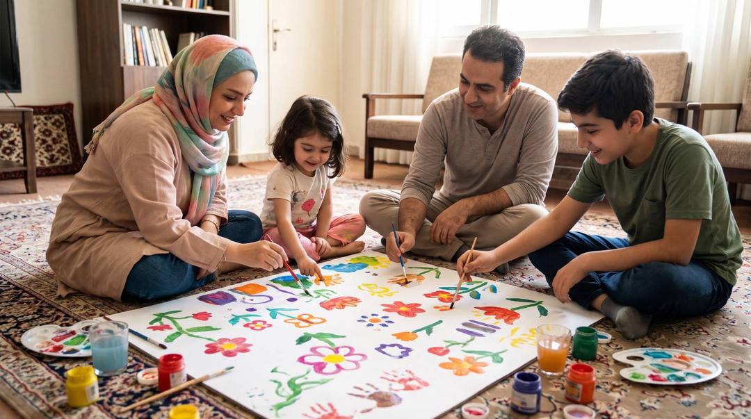 معجزه یک مقوای ساده برای ترمیم خانواده
