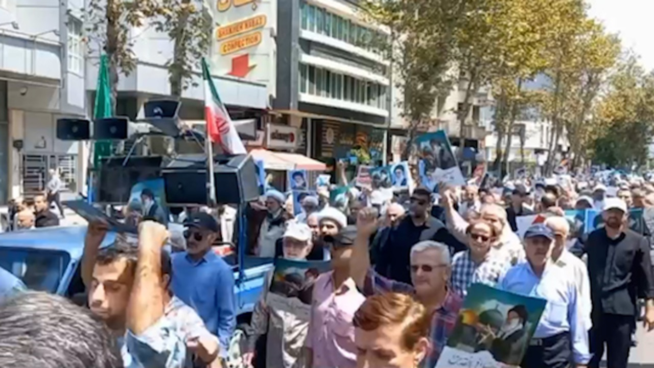 راهپیمایی «جمعه خشم و نصر» در رشت + فیلم