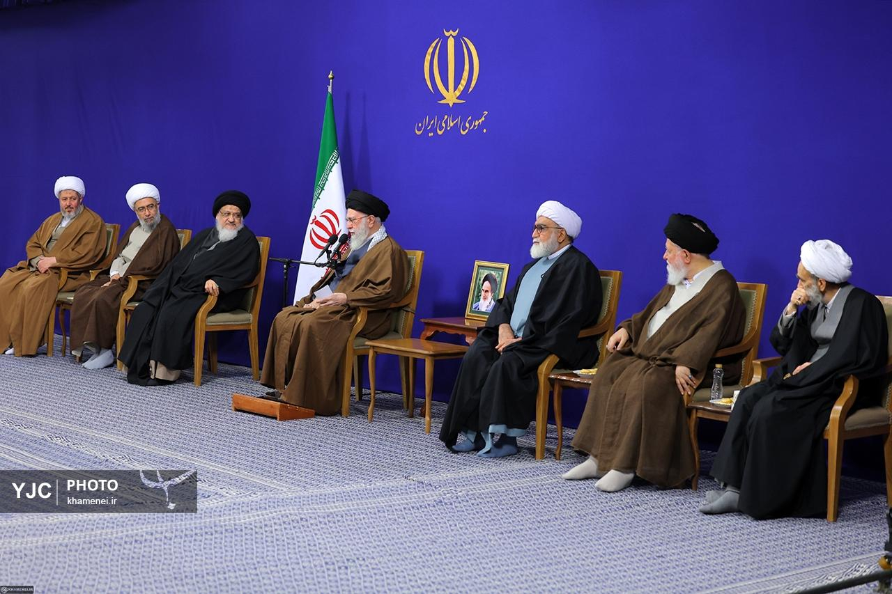 دیدار اعضای ستاد برگزاری کنگره بزرگداشت آیت‌الله العظمی میلانی با رهبر معظم انقلاب